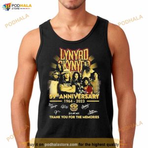 Lynyrd Skynyrd 59th Anniversary 1964 2023 Thank You For The Memories Signatures Shirt 3