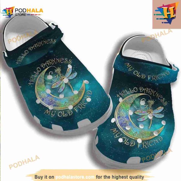 Magical Moon Dragonfly Clog Shoes Crocs Clog Shoes