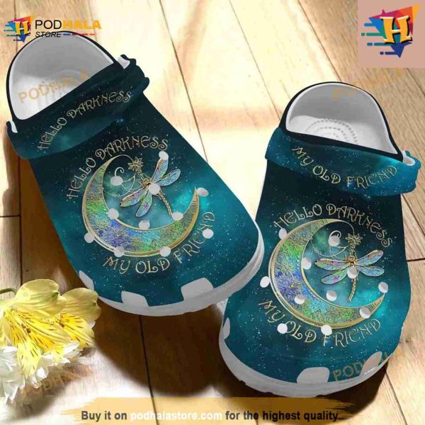 Magical Moon Dragonfly Clog Shoes Crocs Clog Shoes