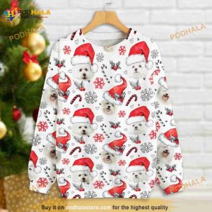 Maltese 3D Funny Ugly Sweater, Maltese Lover Xmas Gift