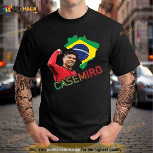 Man Utd's Brazilian Casemiro Shirt 2