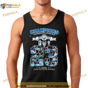 Manchester City The Citizens Champions 2023 Thank You For The Memories Signatures Shirt 3