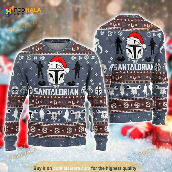 Mandalorian Star Wars 3D Funny Ugly Sweater