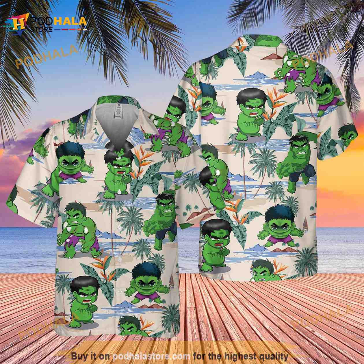 Hulk Hawaiian Shirt The Incredible Hulk Summer Button Up Marvel