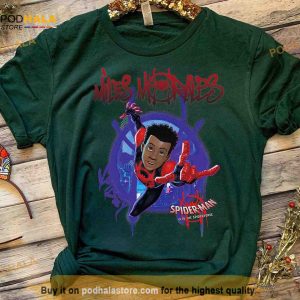Marvel Spider man Spiderverse Miles Morales Splat Shirt Disney Birthday Gifts 2