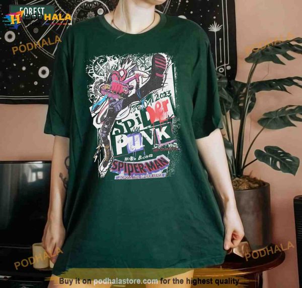 Marvel Spiderman Shirt, Punks Not Dead With Great Power Comes No Future TShirt