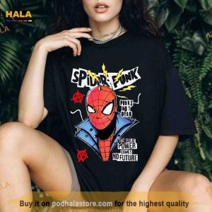 Marvel Spiderman SpiderPunk Miles Morales Gwen Across The Spider-Verse Shirt