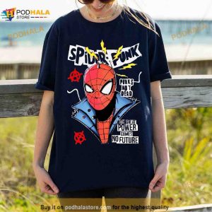 Marvel Spiderman Spiderpunk Miles Morales Gwen Across The Spider verse Shirt 4
