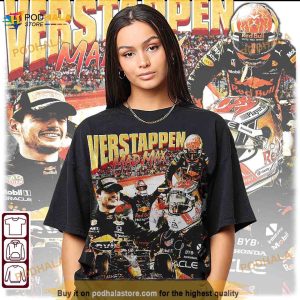 Max Verstappen 90s Vintage Shirt Max Verstappen Bootleg Shirt Max Verstappen Tee 2