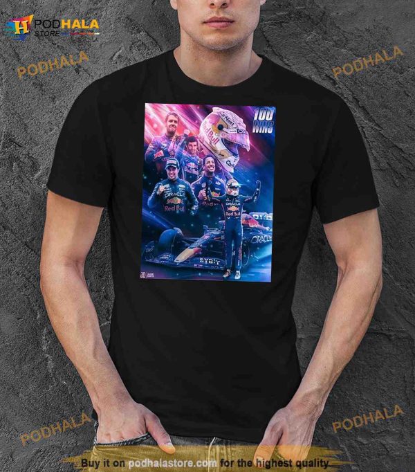 Max Verstappen Brings Home The 100th Win For Red Bull Racing Canadian GP F1 Shirt