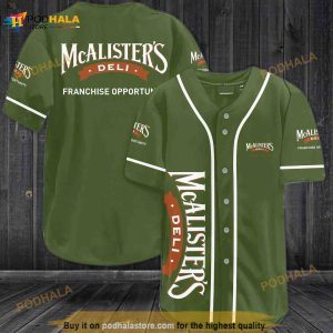 Mcalister's Deli Franchise Opportunity 3D Baseball Jersey 966