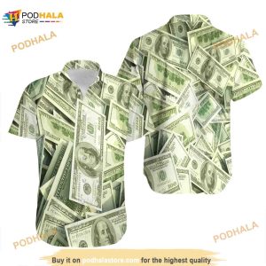 Men's Dollar Bills Hawaiian Shirt