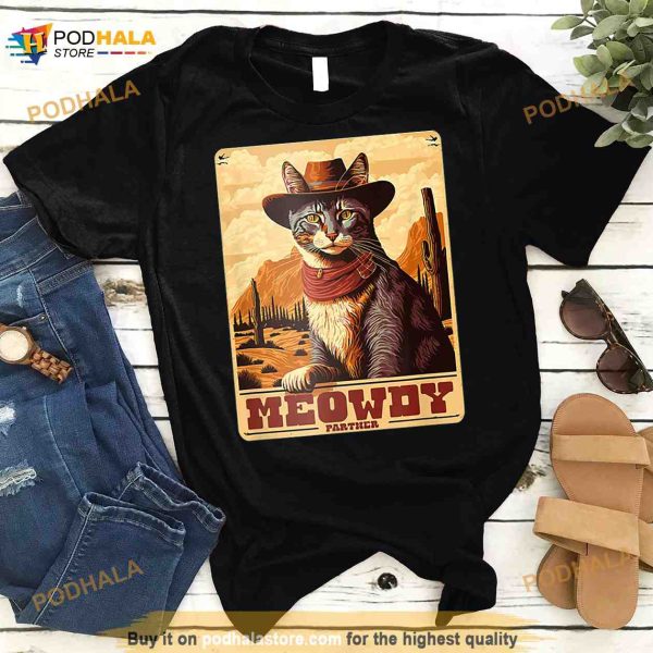 Meowdy Partner Cowboy Hat Shirt
