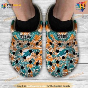 Miami Dolphins Grateful Dead Custom Personalized Crocs Classic Clogs Shoes