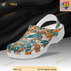Miami Dolphins Grateful Dead Custom Personalized Crocs Classic Clogs Shoes 2