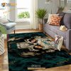 Miami Dolphins NFL Team Logo Skull Gift Home Decor Rectangle Area Rug