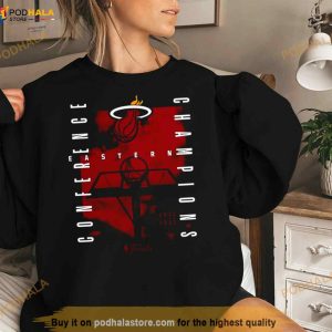 Miami Heat 2023 Eastern Conference Champions Free Throw Courtside Shirt 2
