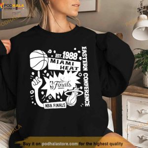 Miami Heat 2023 NBA Finals Flowy Off Shoulder Shirt