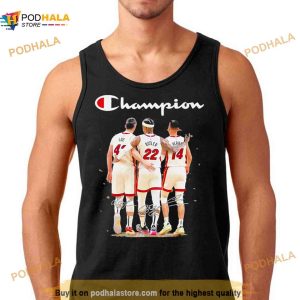 Miami Heat Love Butler And Herro Champions 2023 Signatures Shirt 2