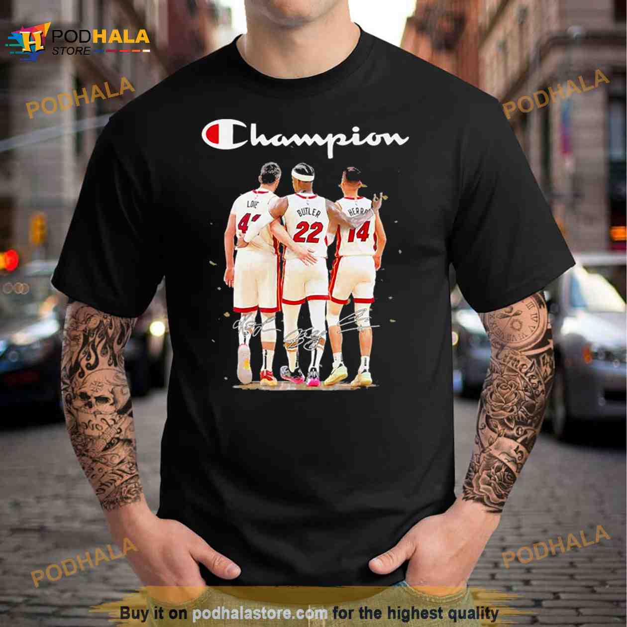 miami Heat Love Butler and Herro Champions 2023 signatures Shirt miami Heat Love Butler and Herro Champions 2023 signatures Shirt