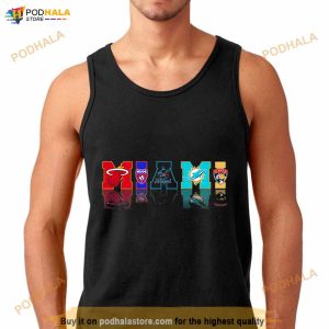 Miami Heat Miami Fc Miami Dolphins And Florida Panthers Miami Sports Teams Logo Shirt 3