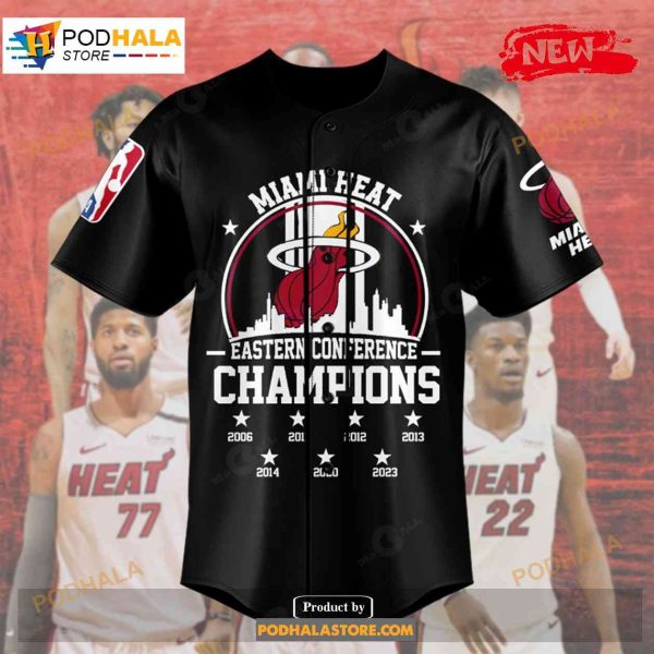 Miami Heat NBA Eastern Conference Champions 2023 Black Luxury Jersey