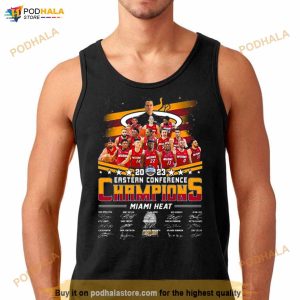 Miami Heat Nba Team Basketball 2023 Eastern Conference Champions Signatures Shirt 3