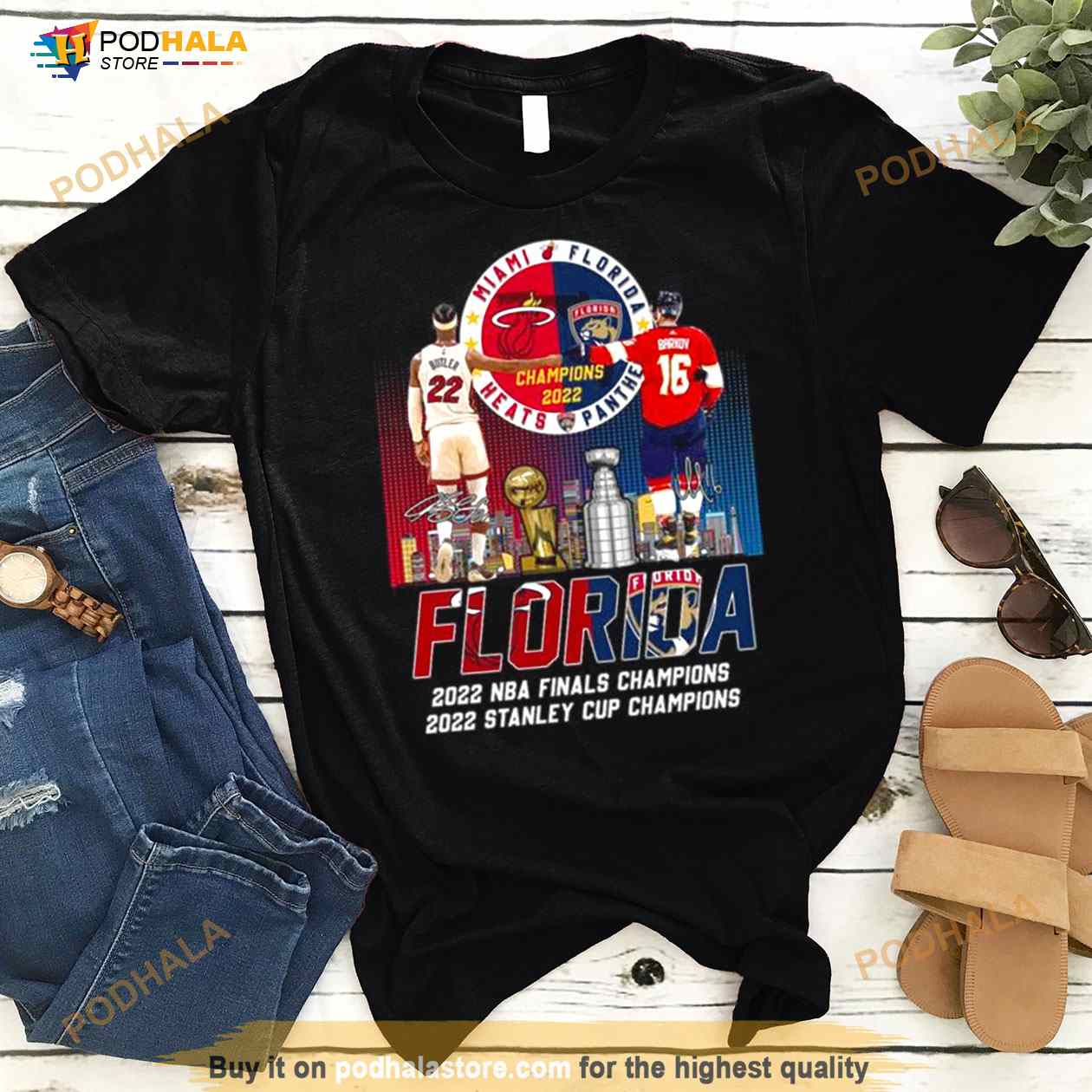 Miami Heat Vs Florida Panthers Butler and Barkov Champions Florida Skyline Shirt Miami Heat Vs Florida Panthers Butler and Barkov Champions Florida Skyline Shirt