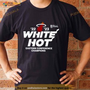 Miami Heat White Hot 22 23 Eastern Conference Champs Shirt 2