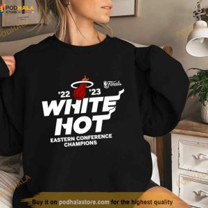 Miami Heat White Hot 22 23 Eastern Conference Champs Shirt 3