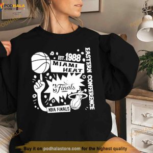 Miami Heat Women’s 2023 NBA Finals Flowy Off Shoulder Shirt