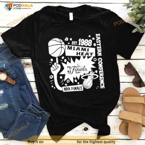 Miami Heat Women's 2023 Nba Finals Flowy Off Shoulder Shirt 3