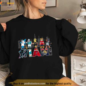 Miami Sports Teams Skyline Mascot 2023 Shirt