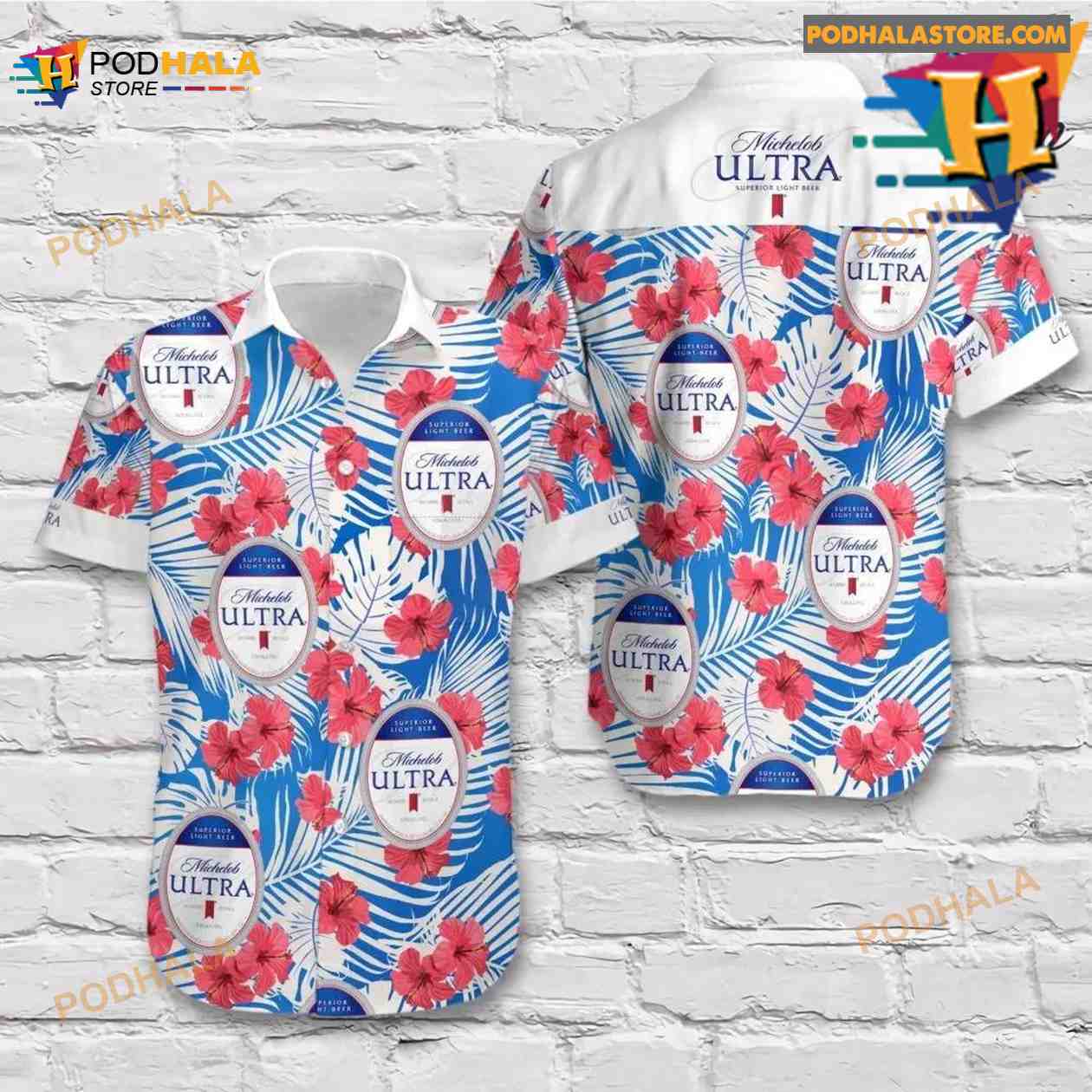 Michelob Ultra Beer Hawaiian Shirt Custom Hawaiian Aloha Shirt Michelob Ultra Beer Hawaiian Shirt Custom Hawaiian Aloha Shirt