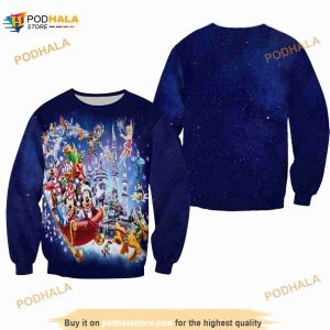 Mickey And Friends Reindeer Ride Disney Sweater