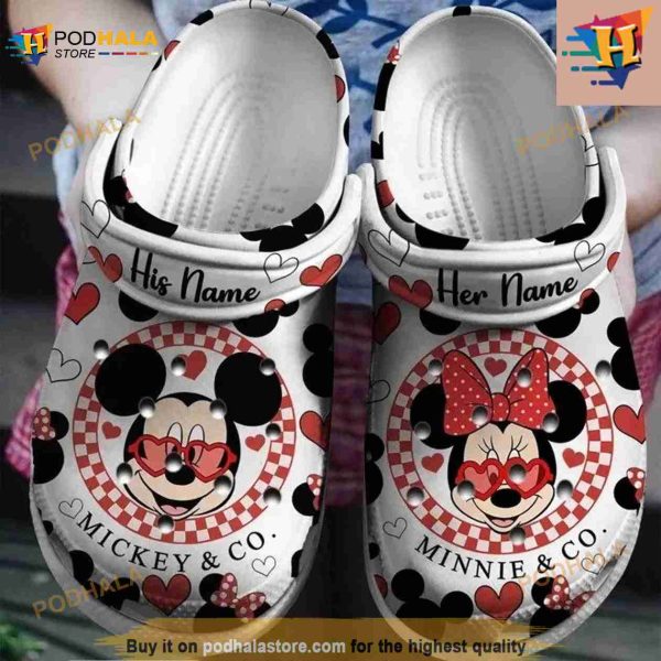 Mickey And Minnie Movie Clog Adult Size Crocs Clog Shoes