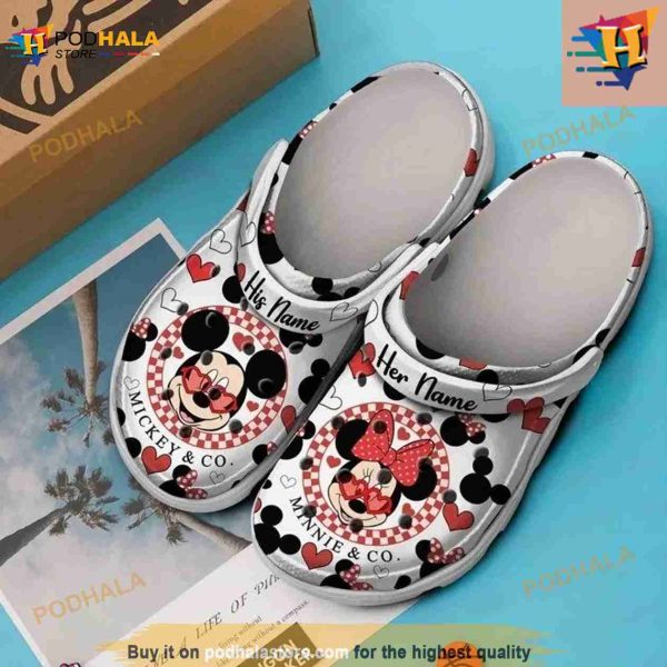 Mickey And Minnie Movie Clog Adult Size Crocs Clog Shoes