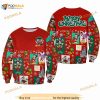 Mickey And Minnie Pattern Xmas Red 2023 Christmas Disney 3D Sweater
