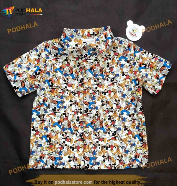 Mickey & Friends 3D Hawaiian Shirt For Women Men Kids