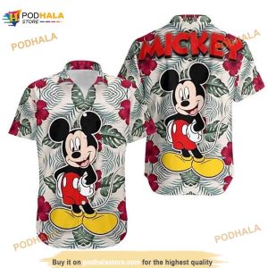 Mickey & Friends Funny Hawaiian Shirt, Disney Cartoon Vacation Shirt