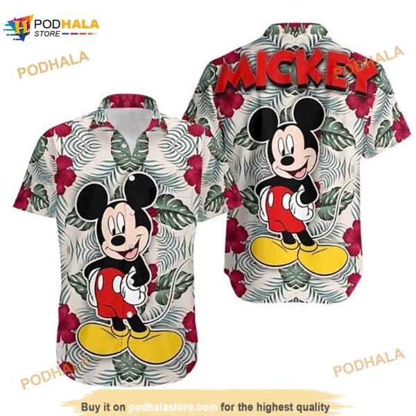 Mickey & Friends Funny Hawaiian Shirt, Disney Cartoon Vacation Shirt