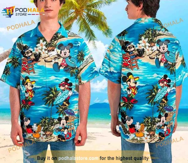 Mickey Hawaii Shirt, Disneyland Shirt, Mickey Aloha Shirt, Disney Hawaiian Shirt, Hawaii Family Shirts