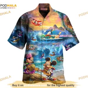Mickey & Mimi Hawaiian Shirt - Mickey Hawaii Shirt, Disneyland Shirt