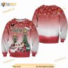 Mickey Minnie Couple Red Christmas Disney 3D Sweater