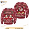 Mickey & Minnie Happy Holiday Christmas Disney 3D Sweater