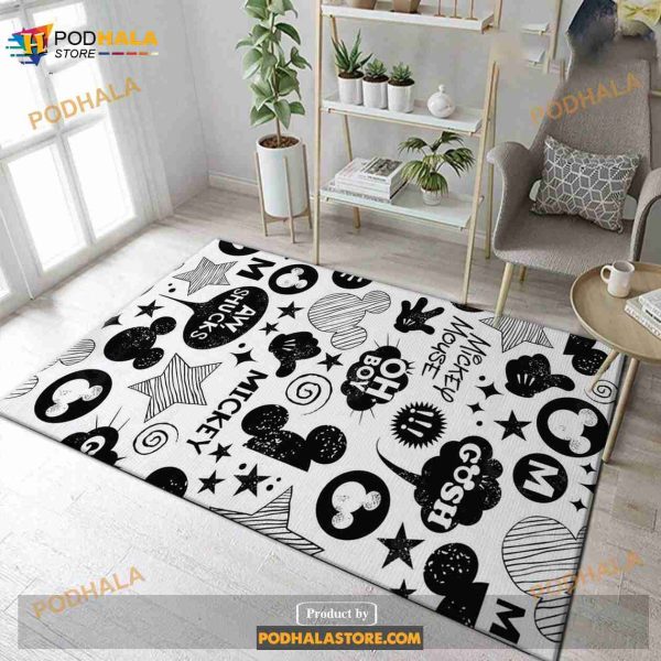 Mickey Mouse Cool Area Rug Living Room Rug