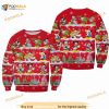Mickey Mouse Pattern Xmas Red 2023 Christmas Disney Cartoon Sweaters