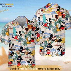 Mickey Tropical Hawaiian Shirt, Disney Vacation Hawaiian Shirt, Summer Vibes Hawaiian Shirt