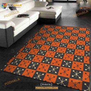 Midcentury Pattern 64 Area Rug Living Room And Bedroom Rug