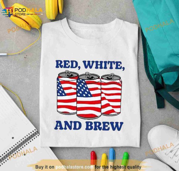 middleclassfancy Red, White, And Brew Shirt